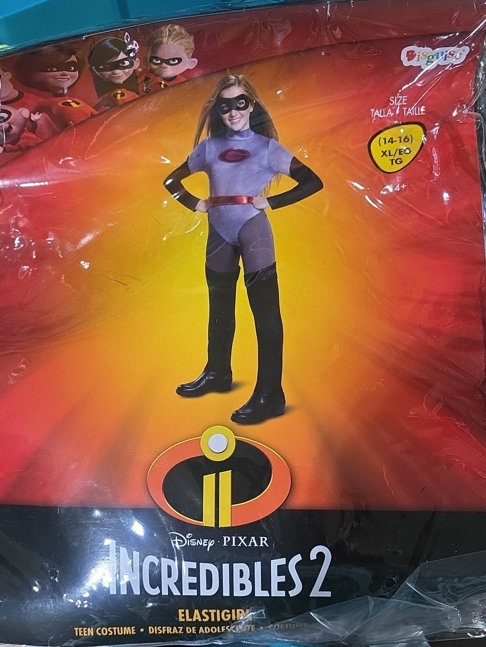 Disguise Incredibles 2 Elastigirl Teen Costume - Grey, Black, Red, Sz 14-16